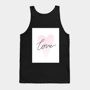 "Love" Graphic Design Teeshirt Tank Top